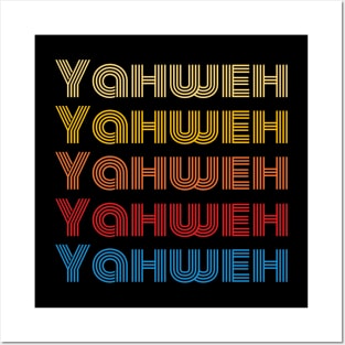 Yahweh | Christian Typography Posters and Art